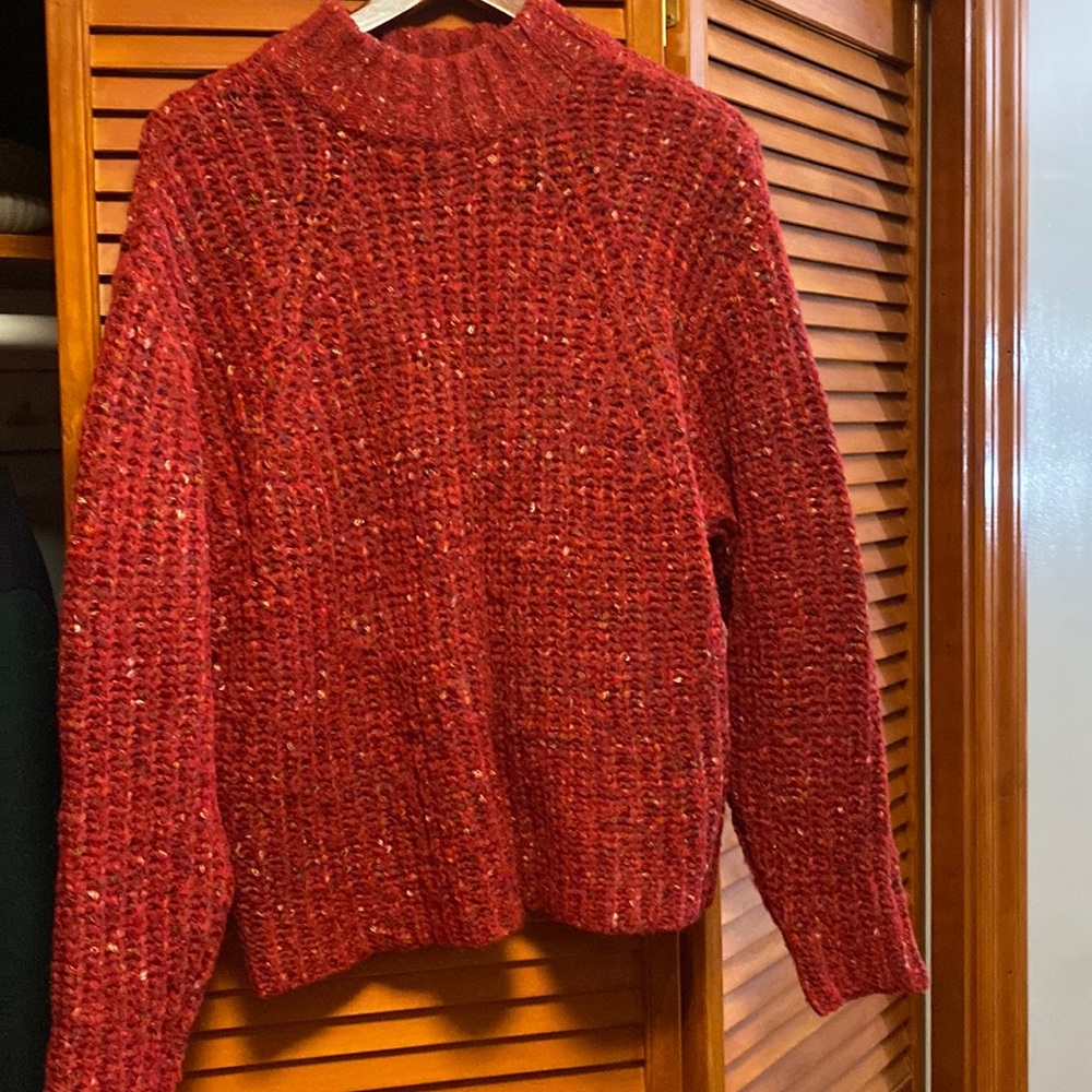 New day cable knit wool sweater
